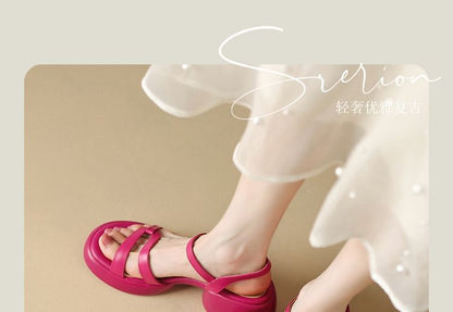 Chunky Heel Sandals Platform