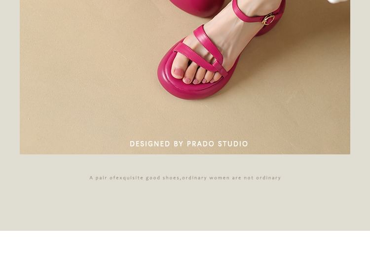 Chunky Heel Sandals Platform