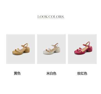 Chunky Heel Sandals Platform