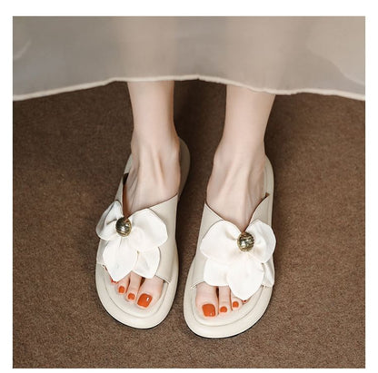 Flower Slide Accent Sandals