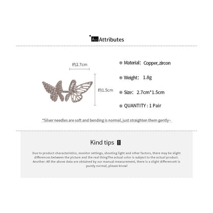 Butterfly Rhinestone Cuff Ear