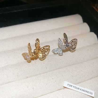 Butterfly Rhinestone Cuff Ear