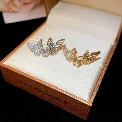 Butterfly Rhinestone Cuff Ear
