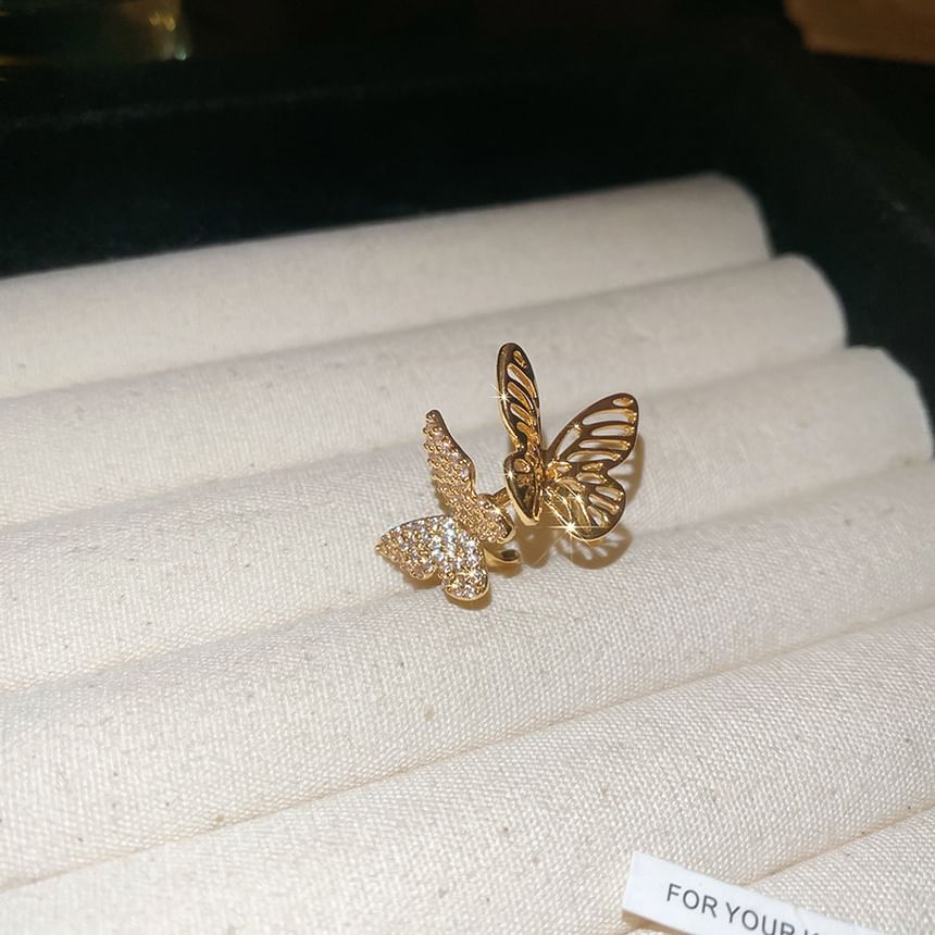 Butterfly Rhinestone Cuff Ear