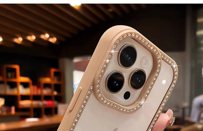 iPhone Transparent Rhinestone Case