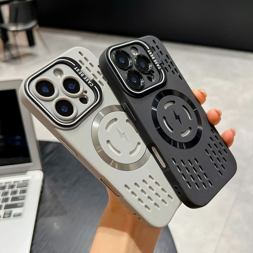 iPhone Case MagSafe) (Compatible Perforated with Magnetic