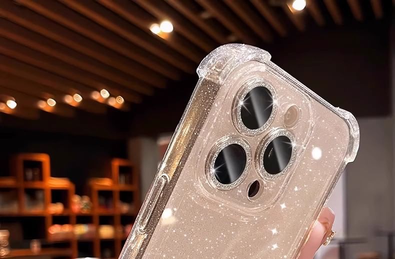 iPhone Transparent Case Glitter