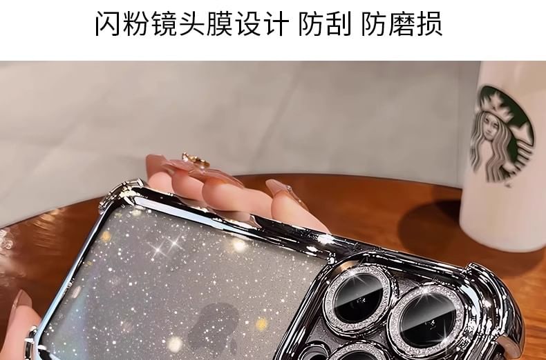 iPhone Transparent Case Glitter