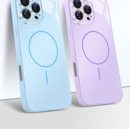 iPhone MagSafe) Magnetic Case Glitter with (Compatible