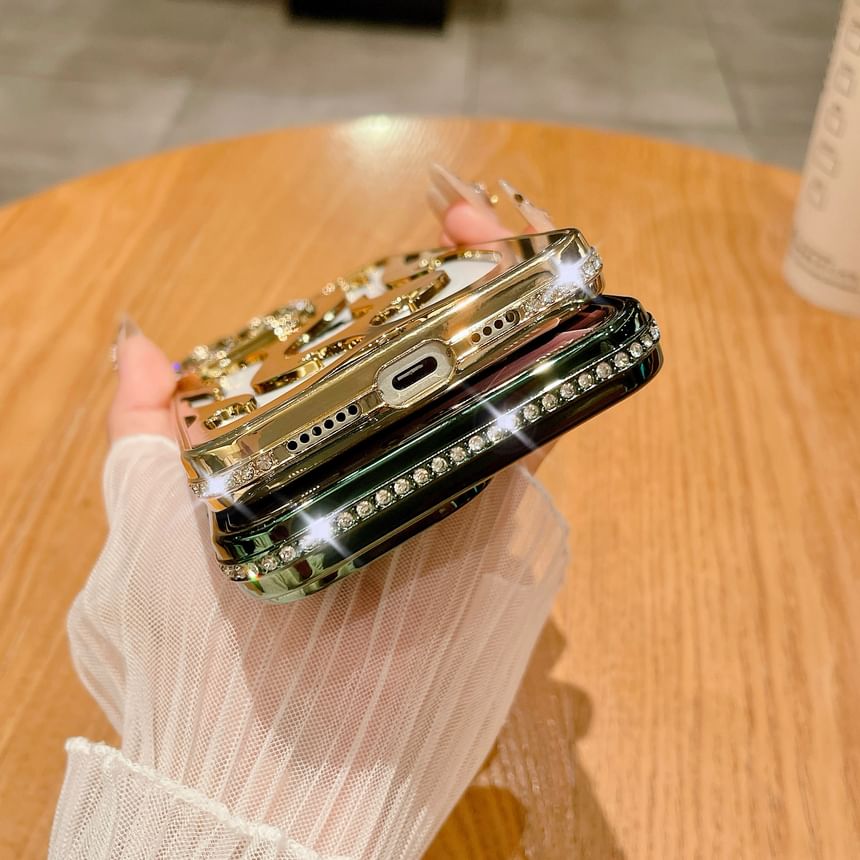 iPhone Flame Case Rhinestone