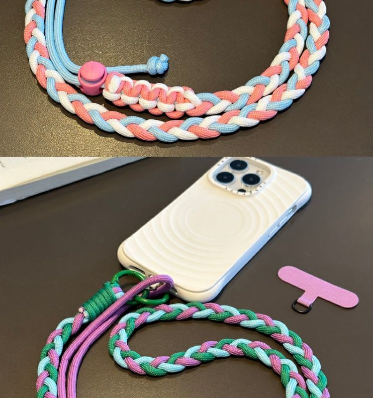 with Pad Braided Phone Strap Lanyard