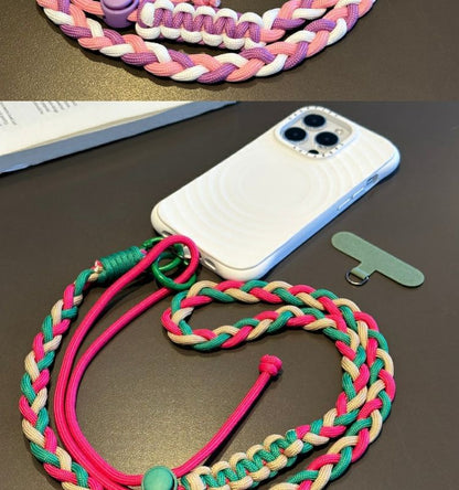 with Pad Braided Phone Strap Lanyard