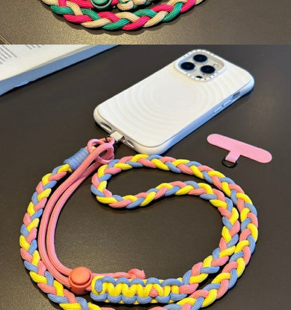 with Pad Braided Phone Strap Lanyard