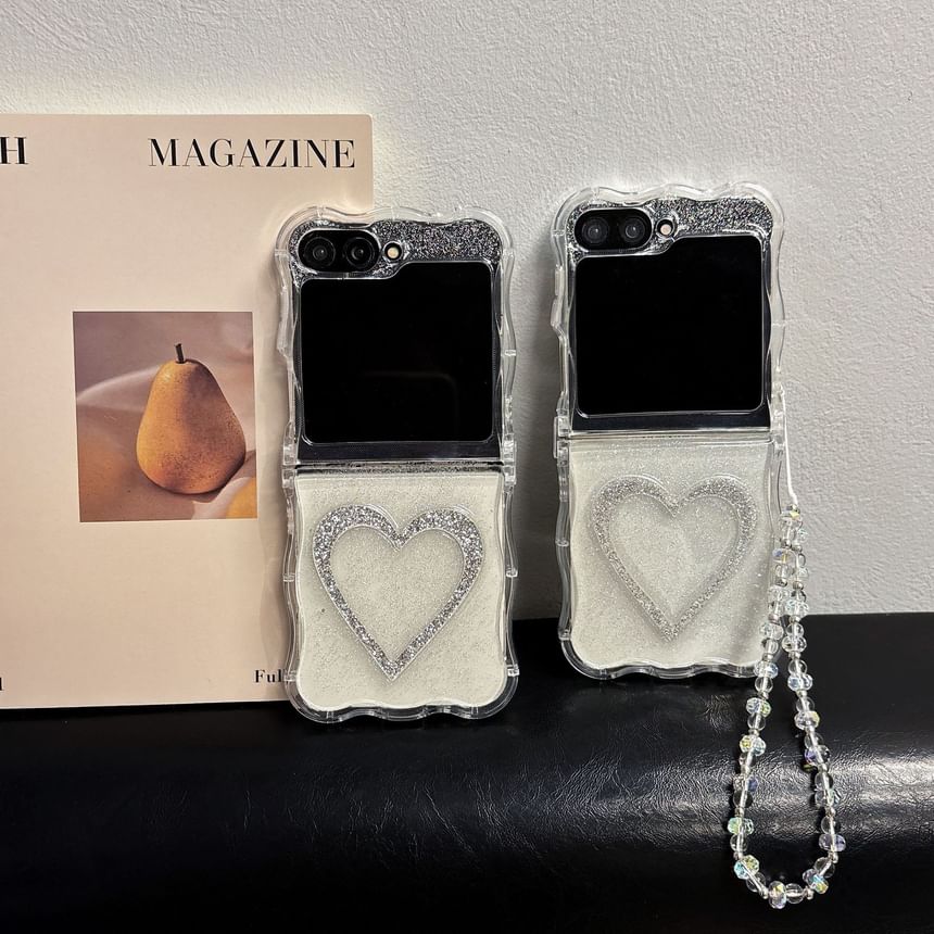 Heart Glitter Phone Case / Strap / Set