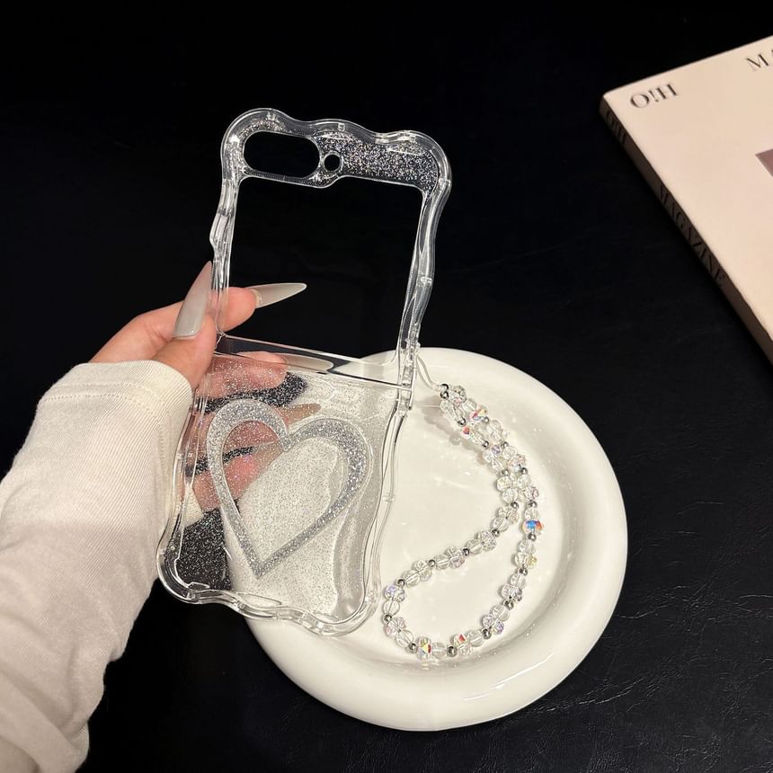 Heart Glitter Phone Case / Strap / Set