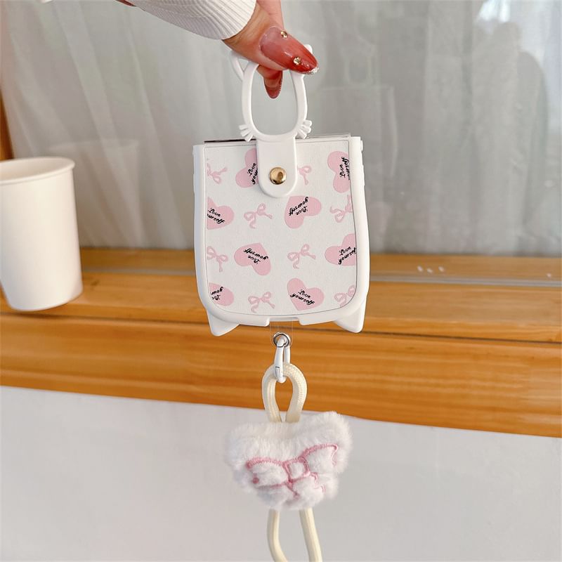 Cat Ear Heart / Bow Phone Case / Strap / Set