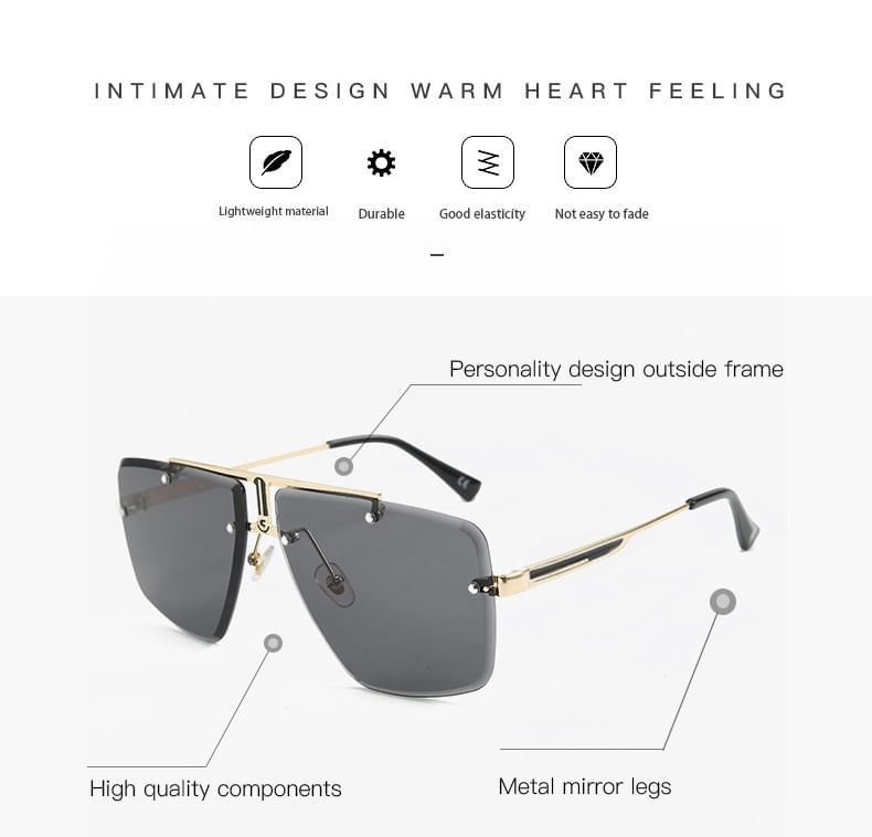 Ombre Square Sunglasses Frame