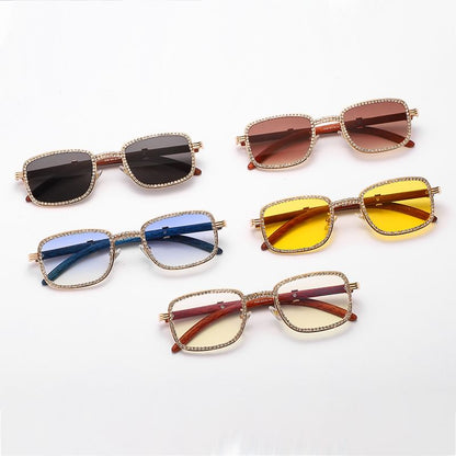 Sunglasses Square Frame Rhinestone