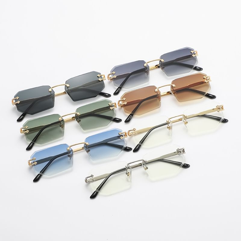Rimless Sunglasses Ombre