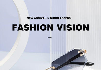 Rimless Sunglasses Ombre