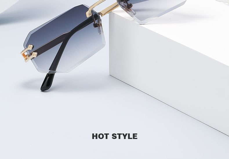 Rimless Sunglasses Ombre