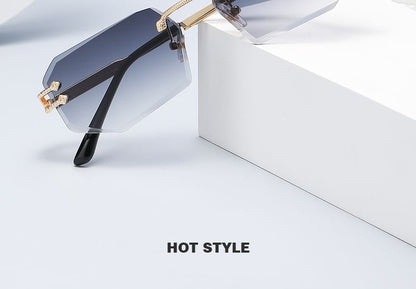 Rimless Sunglasses Ombre