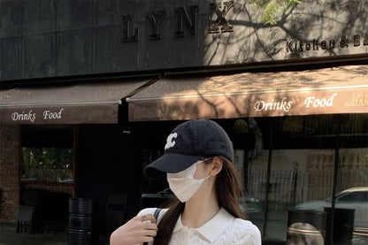 Crop Polo Cable Plain Knit Shirt Short-Sleeve