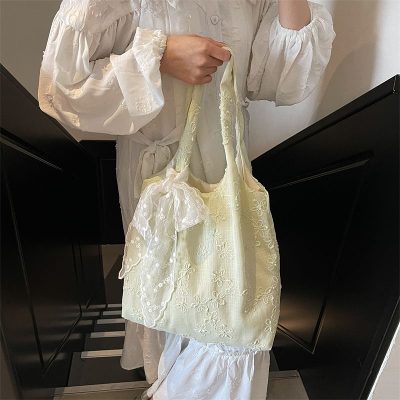 Tote Floral Bag Embroidered