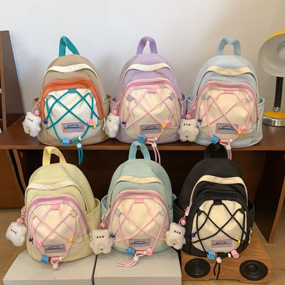 Block Canvas Color Backpack