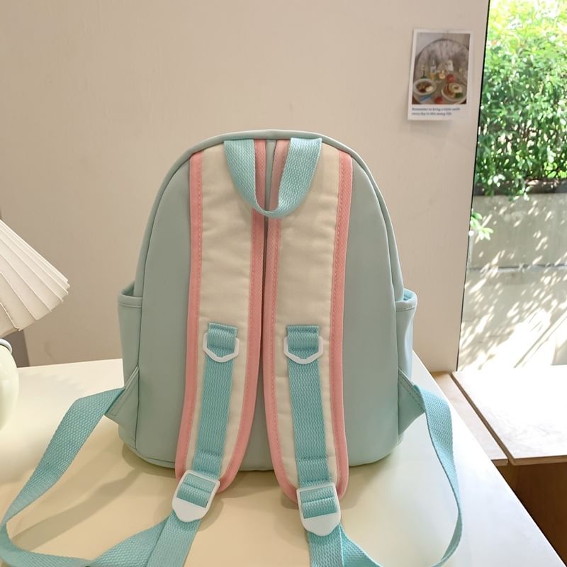 Block Canvas Color Backpack