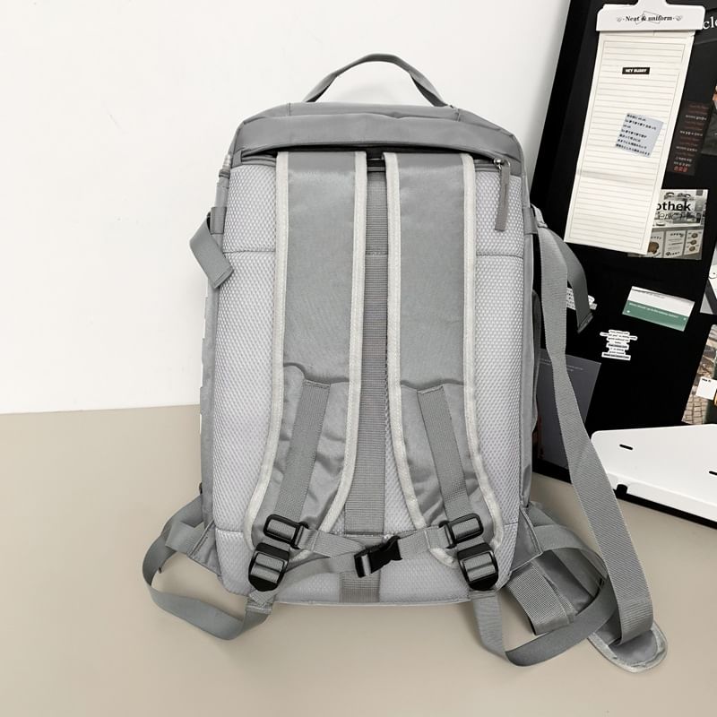 Lettering Zip Backpack