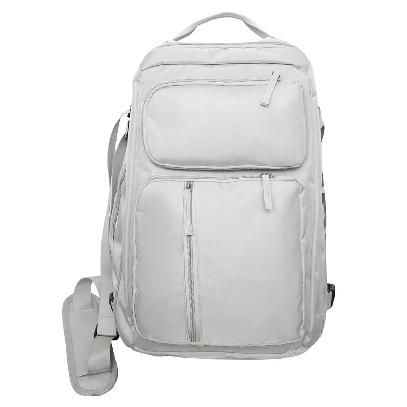 Lettering Zip Backpack