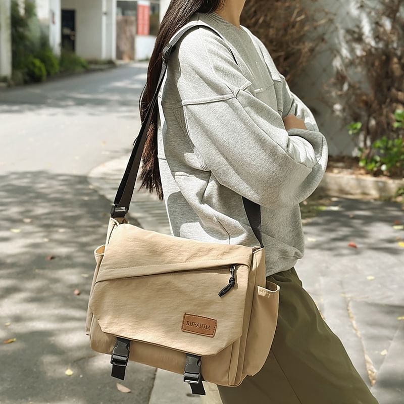 Flap Plain Bag Messenger