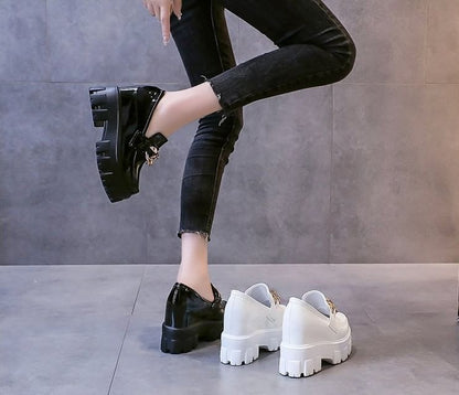 Wedge Loafers Platform Hidden