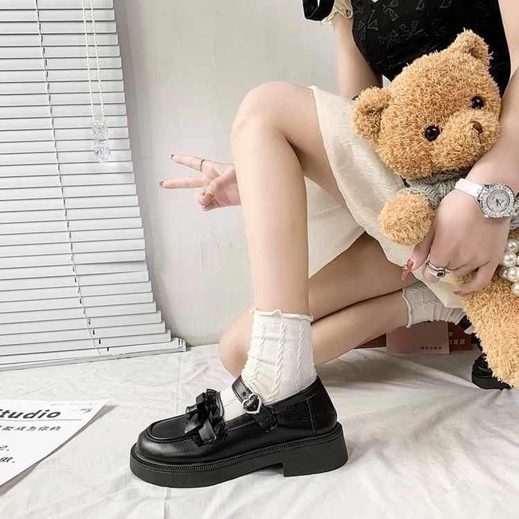 Mary Shoes Jane Platform Bow