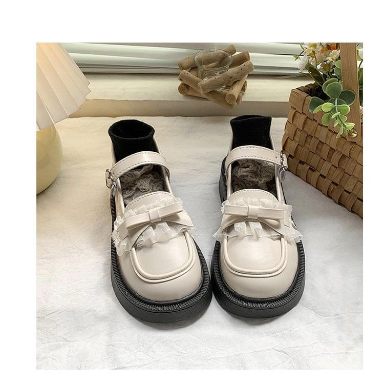 Mary Shoes Jane Platform Bow