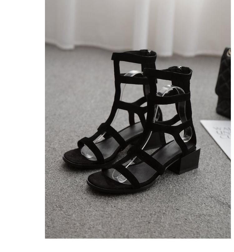 Sandals Faux Suede Gladiator