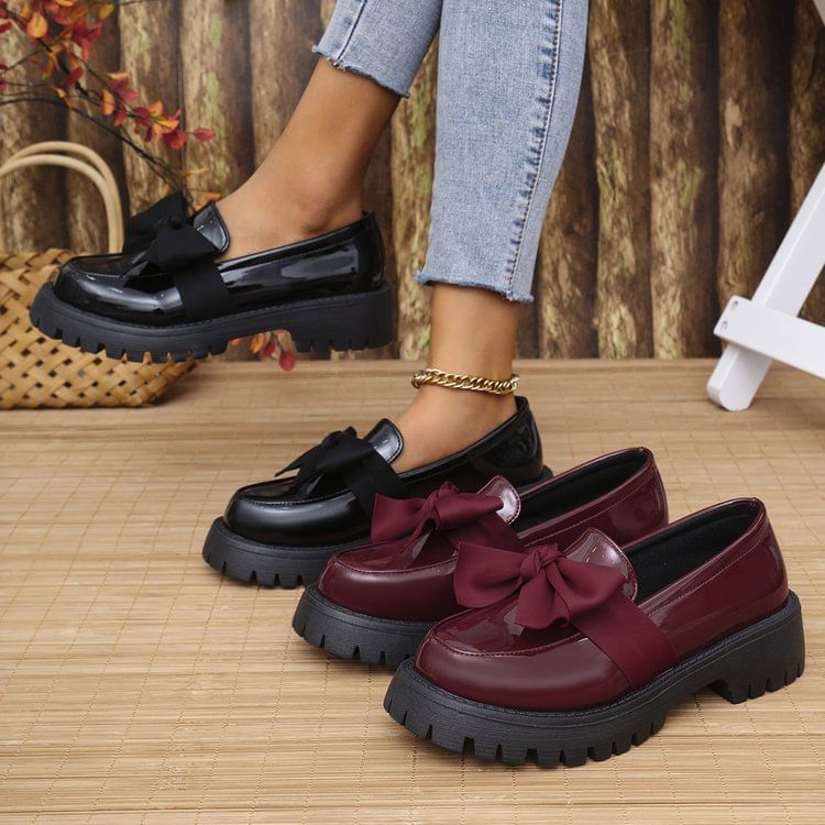 Bow Platform Loafers