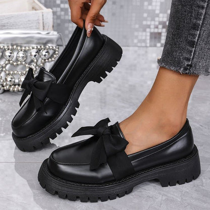 Bow Platform Loafers
