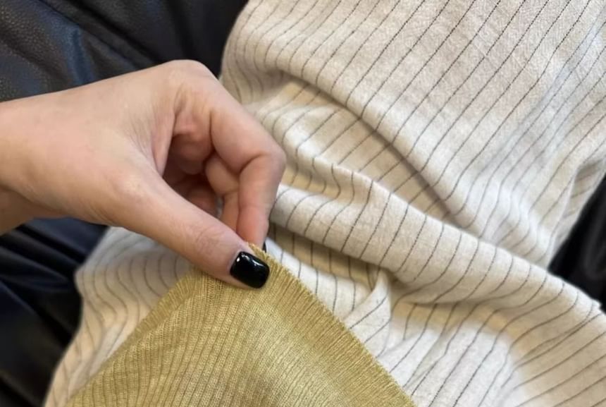 Scoop Knit Neck Top Tank Plain