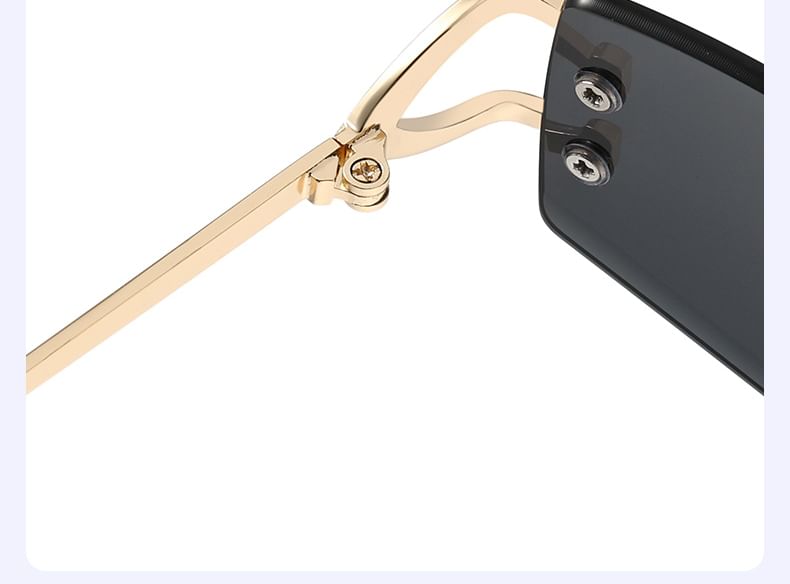 Frameless Square Sunglasses