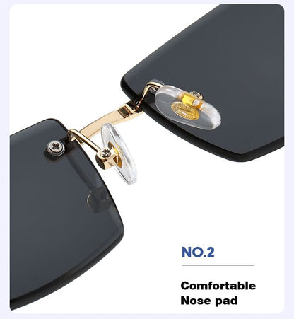 Frameless Square Sunglasses