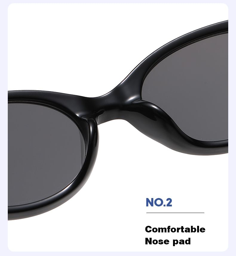 Oval Translucent Sunglasses