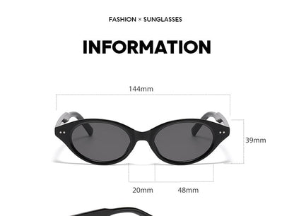 Oval Translucent Sunglasses