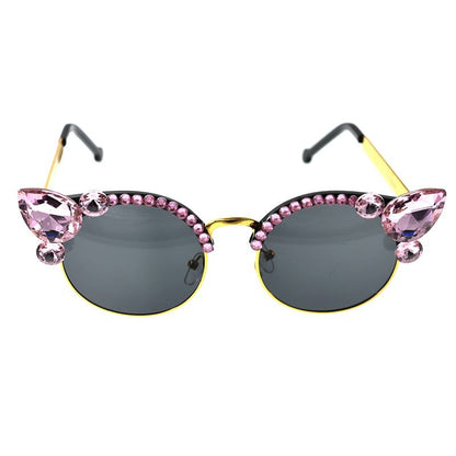 Sunglasses Rhinestone Floral