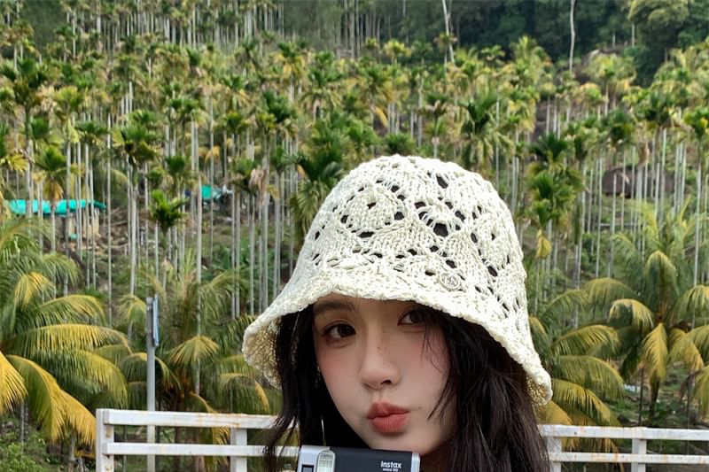 Straw Hat Crochet Bucket