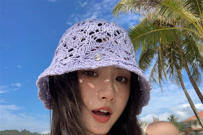 Straw Hat Crochet Bucket
