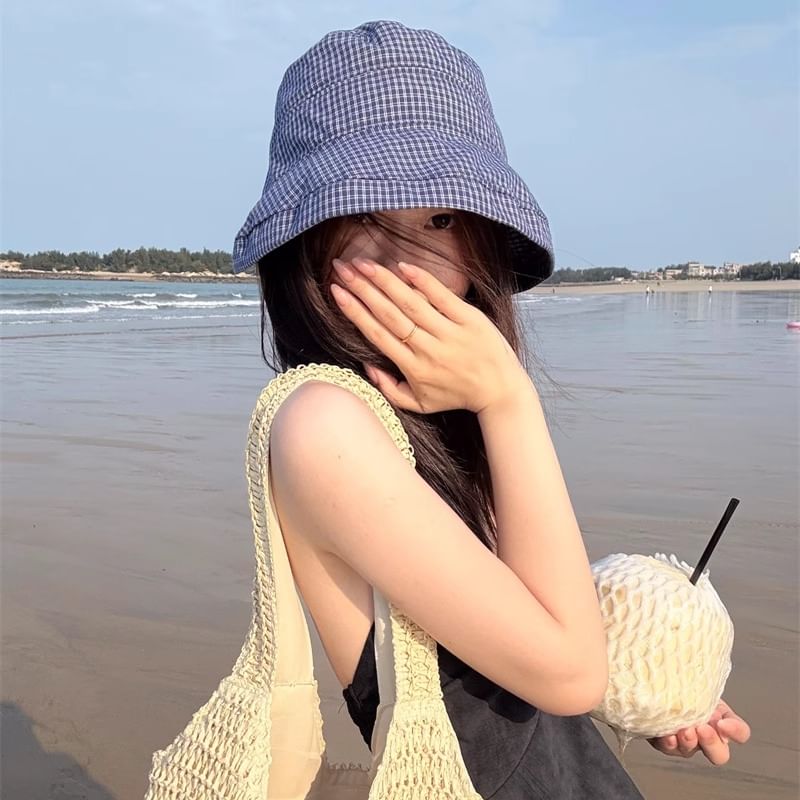 Plaid Hat Bucket