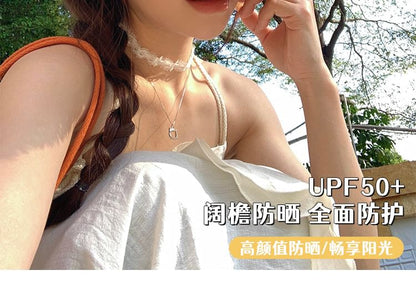 Sun Hat Straw Fringed Bow