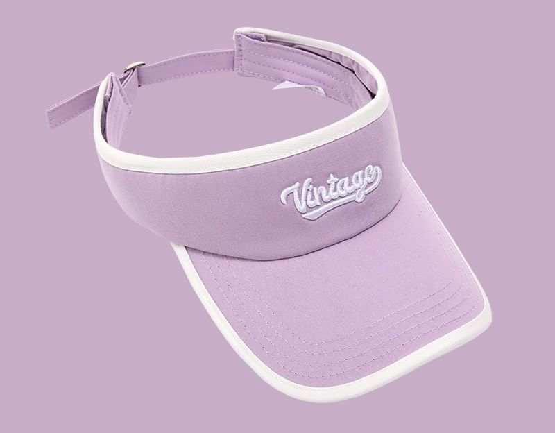 Sun Lettering Visor Embroidered Piped